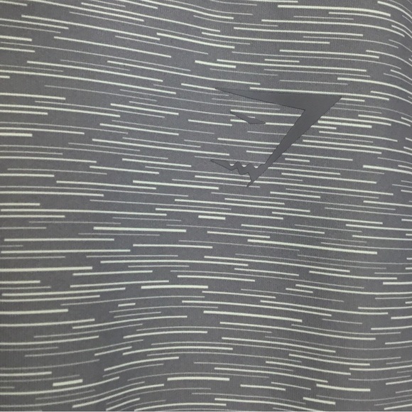 GymShark Grey Striped Workout Leggings - Picture 3 of 7